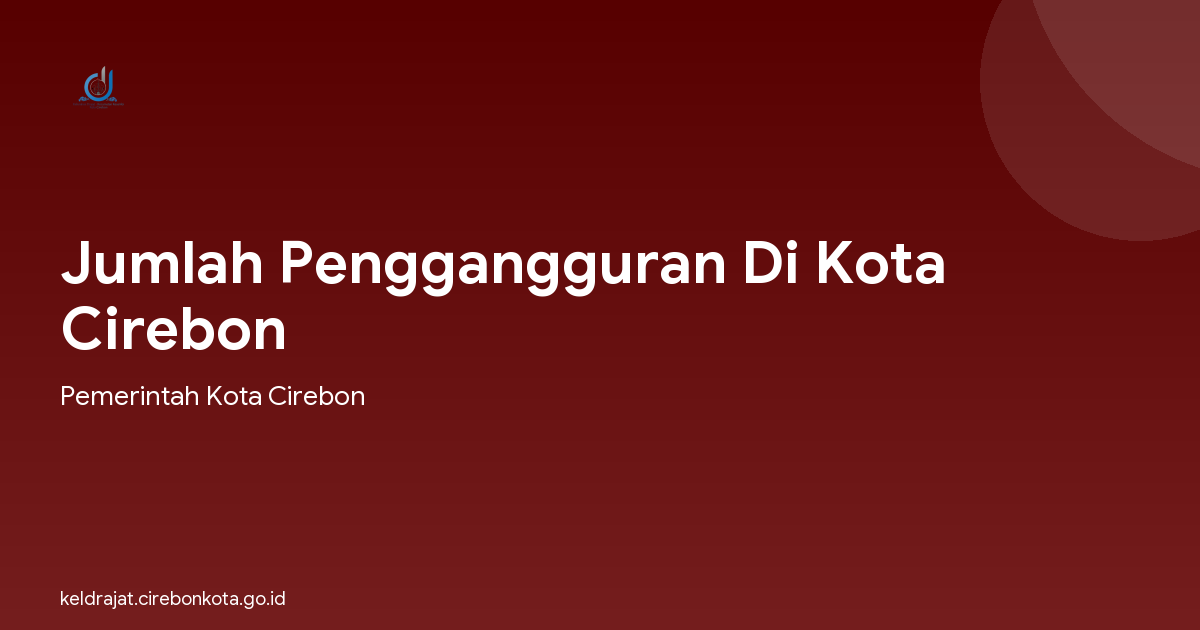 Jumlah Penggangguran Di Kota Cirebon