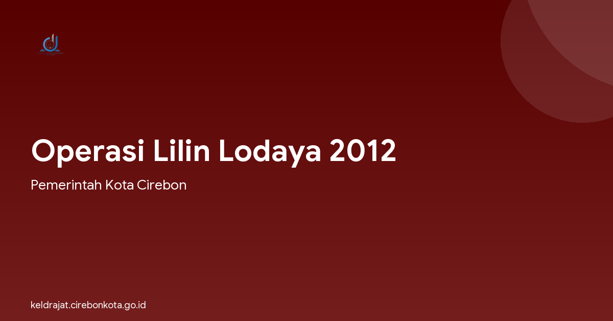 Operasi Lilin Lodaya 2012
