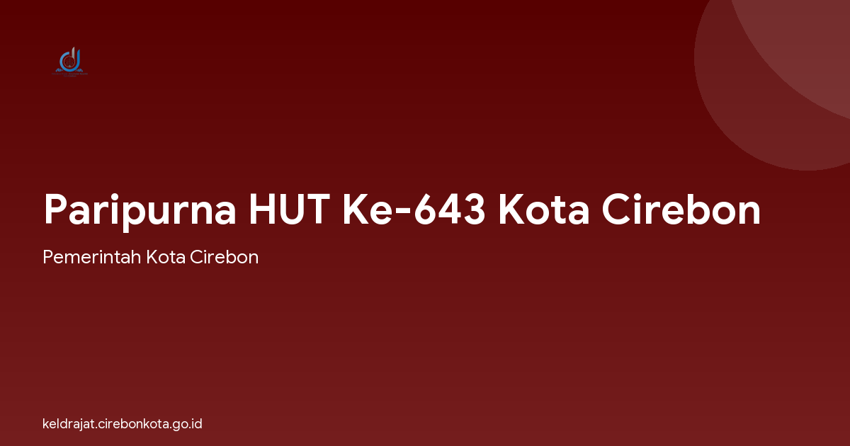 Paripurna HUT Ke-643 Kota Cirebon