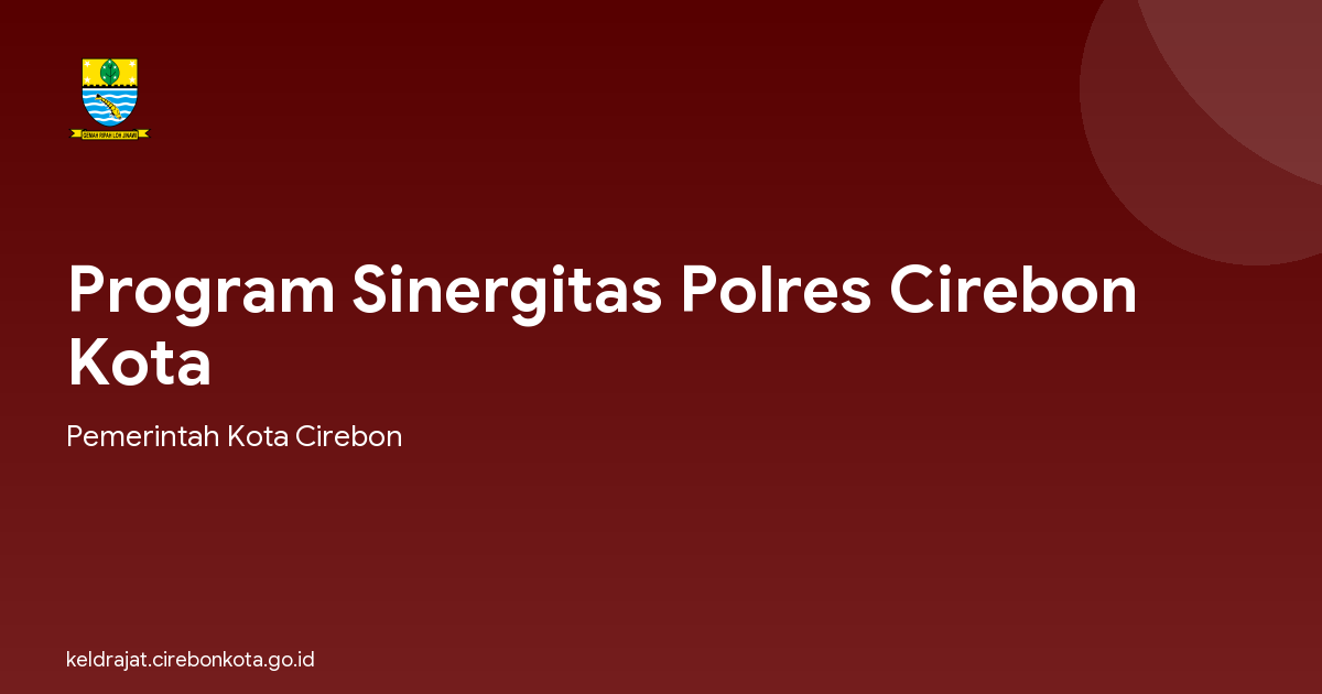 Program Sinergitas Polres Cirebon Kota
